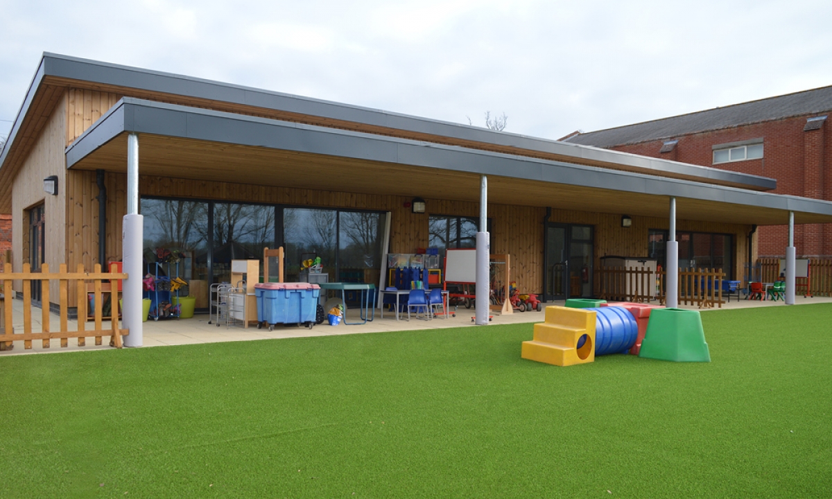 Completed construction of Framlingham Pre School