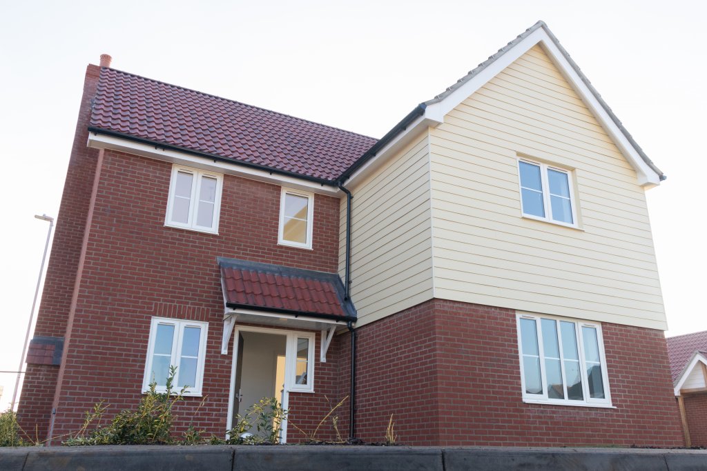 Hollesley Affordable Housing - external house 
