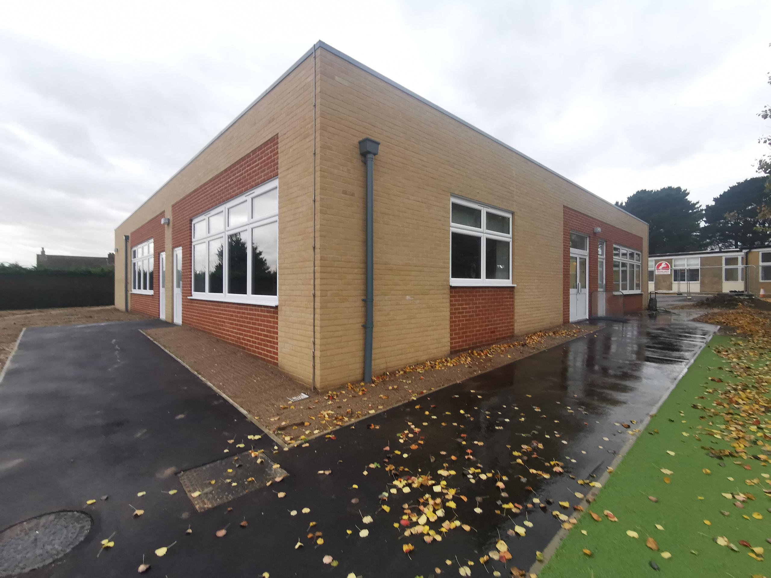 Brooklands Community Primary School new classroom block exterior